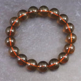 天然琥珀 ミャンマー産 レッドブルーアンバー  12mm玉ブレスレット 16.6g (ID:41271)