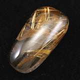 ゴールド タイチンルチル クォーツ 18.3mm ペアシェイプ ルース 18.3ct (ID:41278)