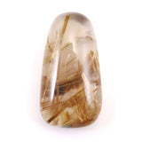 ゴールド タイチンルチル クォーツ 18.3mm ペアシェイプ ルース 18.3ct (ID:41278)