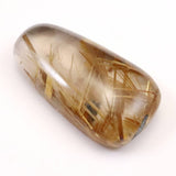 ゴールド タイチンルチル クォーツ 18.3mm ペアシェイプ ルース 18.3ct (ID:41278)