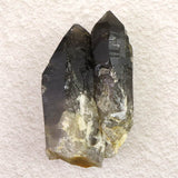 岐阜県中津川市蛭川産 黒水晶 原石 ツイン カテドラル 60.16g (ID:41284)