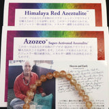 H&E社　ヒマラヤレッド アゼツライト 6mm玉ブレスレット 証明書付 9.7g (ID:41299)