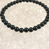 出雲碧玉 出雲石 SA  5mm玉ブレスレット ディレクトリカード付 6.2g (ID:41318)