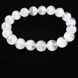 ブラジル産 ホワイト ファントム　2A+  10.5mm玉ブレスレット 32.39g (ID:41348)