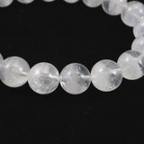 ブラジル産 ホワイト ファントム　2A+  10.5mm玉ブレスレット 32.39g (ID:41348)