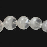 ブラジル産 ホワイト ファントム　2A+  10.5mm玉ブレスレット 32.39g (ID:41348)