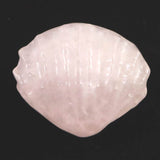 ローズクォーツ 54mm 貝殻モチーフ 彫刻置物 81ｇ (ID:41357)