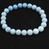 スコルザライト トロレアイト トロール石 8.5mm玉グラデーションブレスレット 20.6g (ID:41398)