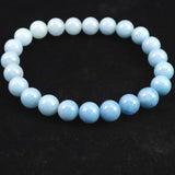 スコルザライト トロレアイト トロール石 8.5mm玉グラデーションブレスレット 20.6g (ID:41398)