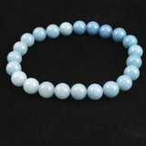 スコルザライト トロレアイト トロール石 8.5mm玉グラデーションブレスレット 20.6g (ID:41398)