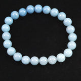 スコルザライト トロレアイト トロール石 8.5mm玉グラデーションブレスレット 20.6g (ID:41398)