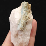 佐賀県産 アクアマリン 結晶 母岩付き　116g (ID:41441)