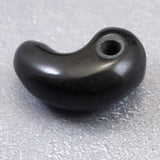 隠岐の島 黒曜石 21mm勾玉 ディレクトリカード付 3.3g (ID:41480)