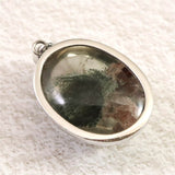 庭園水晶 ガーデンクォーツ　26mmオーバル ペンダントトップ 13.1g (ID:41494)