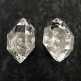 ハーキマーダイヤモンド 原石　ピアス 1.2g (ID:41654)