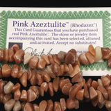 H&E社 ローダゼツ ピンクアゼツライト(AZOZEO) ナゲットネックレス 証明書付 83.1g  (ID:41734)