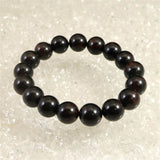 北海道産 ヴァーミリオンオブシディアン（紅十勝） 12mm玉ブレスレット 証明書付 35.0g (ID:41741)