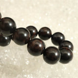 北海道産 ヴァーミリオンオブシディアン（紅十勝） 12mm玉ブレスレット 証明書付 35.0g (ID:41741)