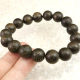 沈香 AAグレード 12mm玉ブレスレット 証明書付 19.9g (ID:41751)