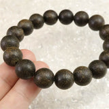 沈香 AAグレード 12mm玉ブレスレット 証明書付 19.9g (ID:41751)