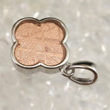 ギベオン ピンクゴールドカラー 14mmフラワーモチーフ　ペンダントトップ 2.1g (ID:41884)