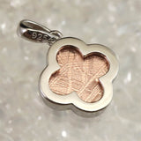 ギベオン ピンクゴールドカラー 14mmフラワーモチーフ　ペンダントトップ 2.1g (ID:41884)