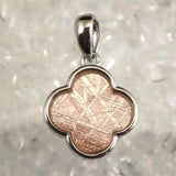 ギベオン ピンクゴールドカラー 14mmフラワーモチーフ　ペンダントトップ 2.1g (ID:41884)