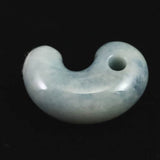 糸魚川翡翠  小滝産 33mm　勾玉 ブルー  ディレクトリーカード付 16.54g (ID:41959)