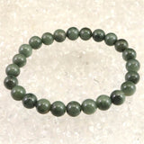 島根県　出雲碧玉 出雲石  8mm玉ブレスレット 証明書付 18.0g (ID:42142)