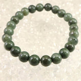 島根県　出雲碧玉 出雲石  8mm玉ブレスレット 証明書付 18.0g (ID:42142)