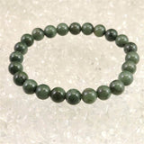 島根県　出雲碧玉 出雲石  8mm玉ブレスレット 証明書付 18.0g (ID:42142)