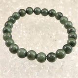 島根県　出雲碧玉 出雲石  8mm玉ブレスレット 証明書付 18.0g (ID:42142)