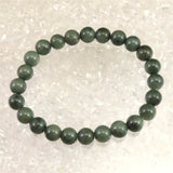 島根県　出雲碧玉 出雲石  8mm玉ブレスレット 証明書付 18.0g (ID:42142)