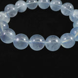 ブラジル産 アクアマリン AA- グレード 13.5mm玉ブレスレット 53.1g (ID:42155)