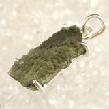 モルダバイト 原石 AAAグレード  ペンダントトップ  3.38g (ID:42212)