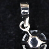 ホワイトトパーズ 5mmラウンド ペンダントトップ　Pt900  0.64ct　type.B　 (ID:42609)