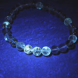 オイルインクォーツ  7mm玉ブレスレット 13.0g (ID:42630)