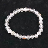 オイルインクォーツ  7mm玉ブレスレット 13.0g (ID:42630)