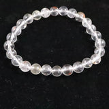 オイルインクォーツ  7mm玉ブレスレット 13.0g (ID:42630)