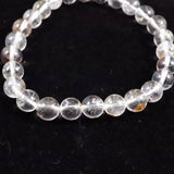 オイルインクォーツ  7mm玉ブレスレット 13.0g (ID:42630)