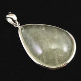 リビアンデザートグラス 25mmペアシェイプ ペンダントトップ 5.3g  (ID:42653)