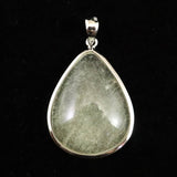 リビアンデザートグラス 25mmペアシェイプ ペンダントトップ 5.3g  (ID:42653)