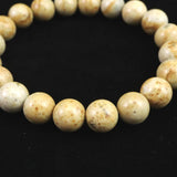 姫川薬石 トルマリン入り 10mm玉ブレスレット　証明書付　28.1ｇ (ID:42716)