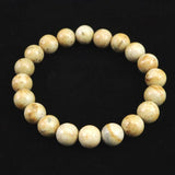 姫川薬石 トルマリン入り 10mm玉ブレスレット　証明書付　28.1ｇ (ID:42716)