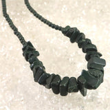 出雲碧玉 出雲石  SA  タンブルビーズ ネックレス　ディレクトリカード付 30.2g (ID:42851)