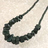 出雲碧玉 出雲石  SA  タンブルビーズ ネックレス　ディレクトリカード付 30.2g (ID:42851)