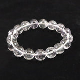 米国NY州産 ハーキマーダイヤモンド 3A+ 12mm玉 ブレスレット 41.9g (ID:42970)