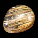 ゴールド タイチンルチル クォーツ 16mm ペアシェイプ ルース 11.4ct (ID:42978)