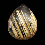 ゴールド タイチンルチル クォーツ 16mm ペアシェイプ ルース 11.4ct (ID:42978)