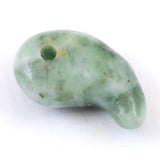崑崙翡翠（こんろんひすい） 10mm勾玉 0.32g (ID:42985)